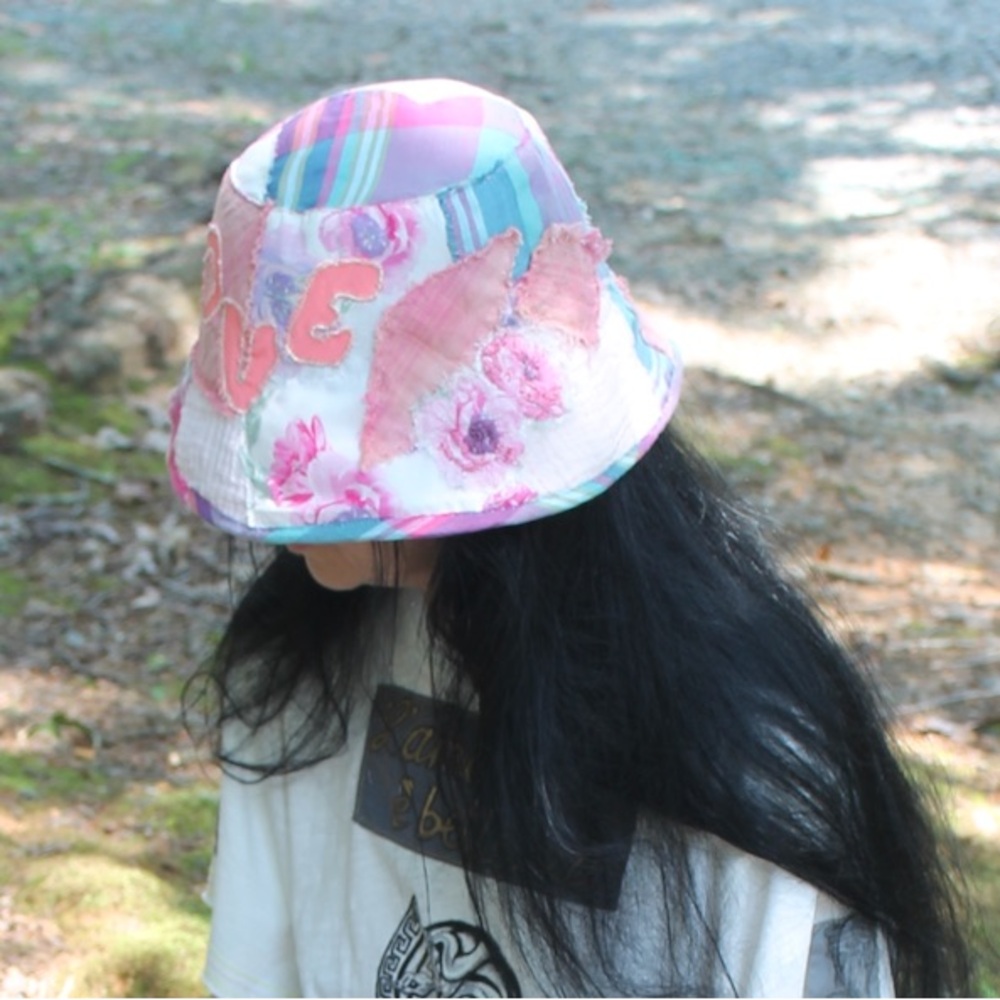 Colorful shabby chic bucket hat - Picture 11 of 11